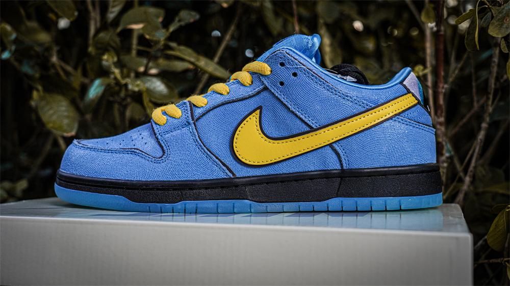 PK GOD The Powerpuff Girls x Nike Dunk SB Low Light Blue RETAIL MATERIALS READY TO SHIP